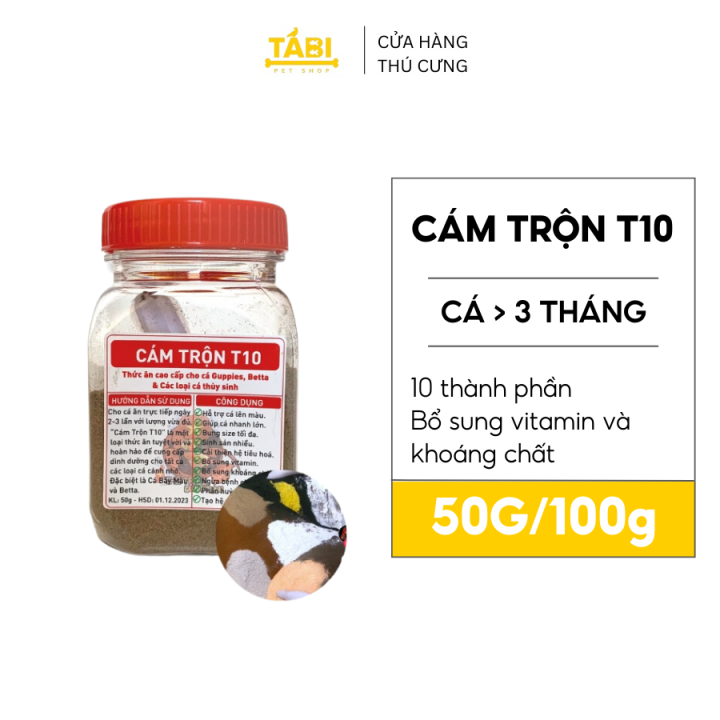 Hũ Cám Trộn T10 (10 thành phần) Chăm Sóc Cá Toàn Diện - Thức Ăn Cá 7 ...