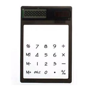 HCHC MALL 1pc Small Creative Calculating Student Stationery Ultra slim Electronic Gift Childrens Touch Screen Calculator Scientific Calculator Calculadoras Transparent Solar Calculatrice