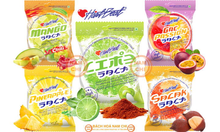 Kẹo HartBeat Chanh Muối Xoài Thơm Mây Muối Bổ Sung Vitamin C Thái Lan ...