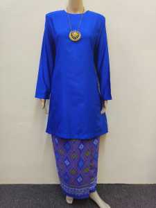 Baju Kurung Riau Jasmin Baju Plain Kain Bercorak #KR23092 BBStml