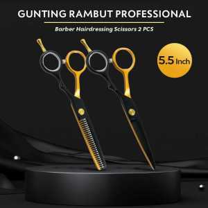 READY MrTiger Gunting Rambut 6 Inch Set lengkap profesional salon Barber Hairdressing 2 PCS 440C