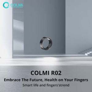 SDSXCOLMI R02 Smart Ring  Grade Titanium Steel Shell Health Monitoring IP68 & 3ATM Waterproof Multi-sport ModesFYK