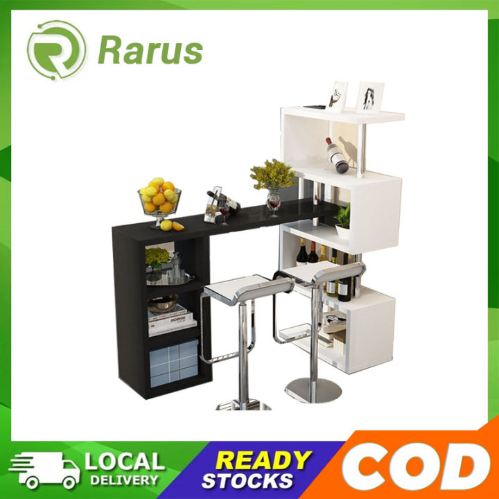 Rarus 360 ° Rotating Bar Table Wall Partition Bar Counter Living Room Dining Room Rotating