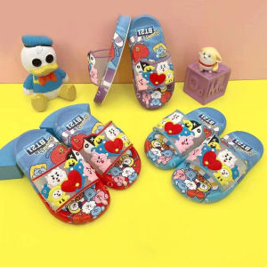 Sandal Selop bt21 bts Model Terbaru Anak Perempuan Bahan Karet Rubber