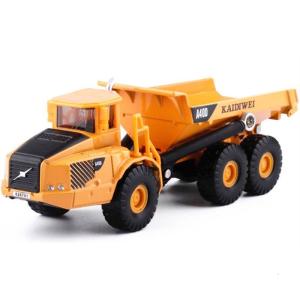 5in Die-Mô hình đúc Xe Ben Đồ chơi thực tế tipper xe với quán tính kéo trở lại hoạt động hợp kim chống va chạm bé Đồ chơi xe hơi