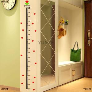 [COD] YUNZE heart wall sticker baby growth chart under sea animal height measure decal
