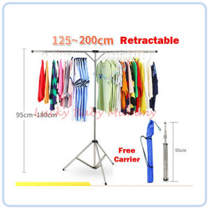 【DAILY ESSENTIAL】 Portable Telescopic Laundry Drying Rack - 2 / 4 Arms