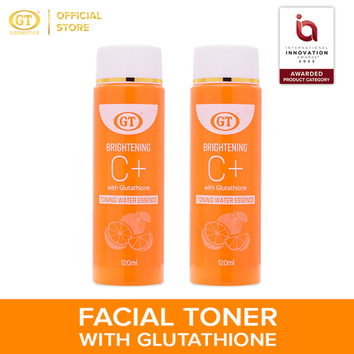 GT Brightening C+ Toning Water Essence (Set of 2) - hydrating facial toner  and free from harsh chemicals Dullness Radiance Firming Lifting 0% Alcohol  Paraben Free - Lazada | Lazada PH