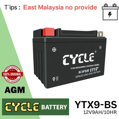 CYCLE YTX9-BS AGM BATTERY KTM 390 DUKE/200 DUKE/CBR 250/GSF400/NINJA 250/Z250/250SL/SYM VTS 200 BATERI MOTOSIKAL
