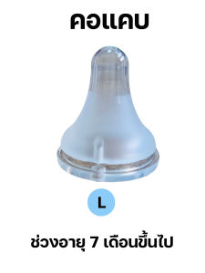 จุกนมคอกว้างซิลิโคนสำหรับเด็กทารก คุณภาพดี ป้องกันอากาศไหล S/M/L ไม่ดูดไม่ไหล คอกว้าง คอแคบ