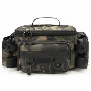 MUQZI Eo Fanny Túi đựng dụng cụ câu cá Không thấm nước Đeo Chéo Ba lô Mồi Câu Cá Đa chức năng Với thanh giữ Túi Câu Cá Cắm Trại Ngoài trời