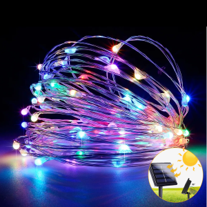 100 LED Outdoor Solar String Light 12M Fairy Lights 8-Mode Decorative Copper Wire Light String IP65 Waterproof for Garden Patio Party Christmas Home Wedding