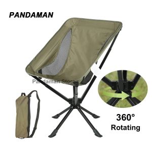 360 Degree Swivel Portable Chair Camping Small Compact Collapsible Folding Chair 5-Second Fast Open