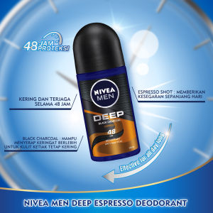 Deodorant Pria NIVEA Deep Espresso 50ml - NIVEA MEN DEODORANT