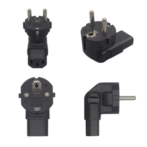 IEC320 C13 Female to EU4.8 Europe 2 Prong UPS Extension Power Plug AdapterC13 Plug to EU4.8mm 2Pin Power Adapter