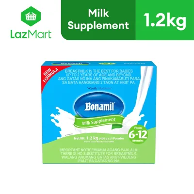 Bonamil (Stage 2) Milk Supplement for 6-12 Months Bag in Box 1.2kg (400g x 3)
