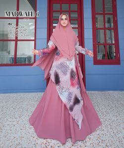Zahira1808 Marwah 6 Couple Ibu Dan Anak Gamis Muslim Syari Couple Ibu dan Anak Dress Hijab Muslimah Atasan Kids Persiapan Lebaran Sale Cuci Gudang
