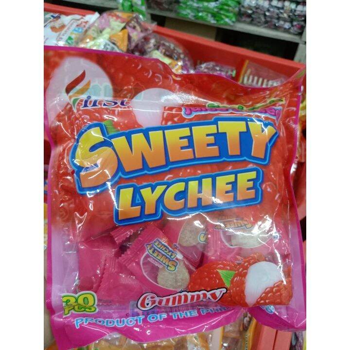 Sweety Gummy Orange and Lychee 30 pcs per pack