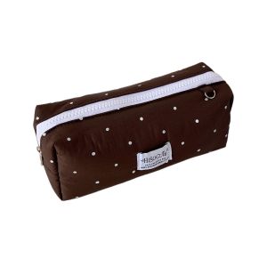 JOMEY Pencil Pouch Y2k Dots Pencil Case Storage Large Capacity Korean Style Pen Bag Cosmetic Bag Multi-functional Cloth Stationery Bag Stationery Holder