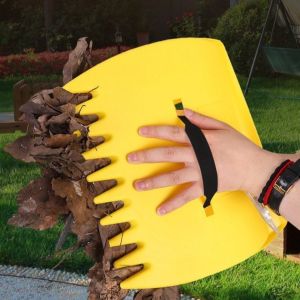 ZSDN MALL 1 Pair Labor-saving Leaf Catcher Handheld Wear-resistant Garden Rake Leaf Clips Ergonomic Leaf Scoop Outdoor Garden