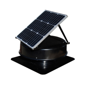 Solar roof ventilator 35 watts 1500 revolutions per minute Aluminum fan blades Solar roof ventilator exhaust fan. One unit is required for every 80 square meters.