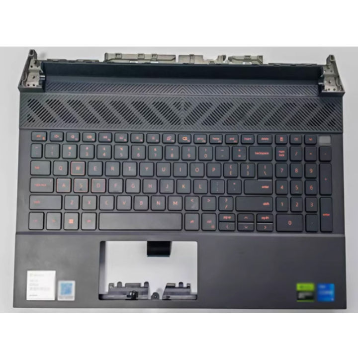 Repose-poignets Dell G15 5530/5535 - Sombre, Clavier FR AZERTY Rétroéclairé - Neuf 025CCM