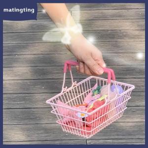 matingting Mini lưu trữ giỏ Máy tính để bàn hoàn thiện mỹ phẩm lưu trữ đồ trang sức cho cô gái ký túc xá Máy tính để bàn tổ chức container giỏ