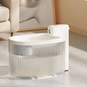[Hateli]Smart Sensor Cat Water Fountain Wireless Automatic Cycle Filtered Pet Drinking Fountain Mute Dog Drink Bowl Pet Water Dispenser
