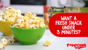 POPPEROO Microwave Popcorn - Cheezy Cheddar (3Pcs)