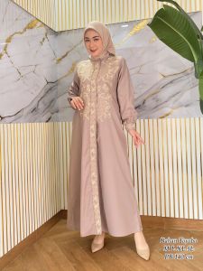 GAMIS BORDIR DADA RESLETING TENGAH  BAHAN KATUN TOYOBO KUALITAS TERBAIK