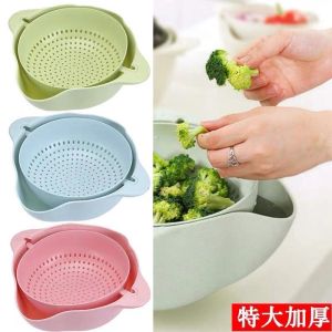 ตะกร้าล้างผัก และผลไม้ มีตะแกรงระบายน้ำ#C044