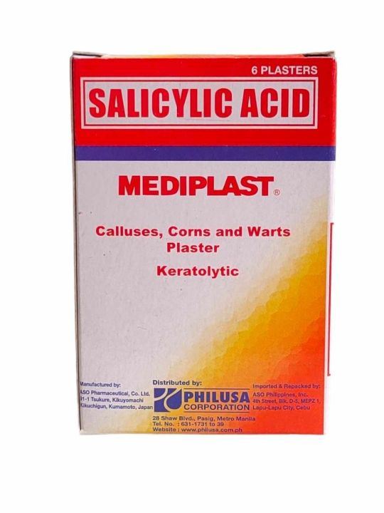 Mediplast Salicylic Acid Callus Corns and Warts Remover 6 Plasters Lazada PH