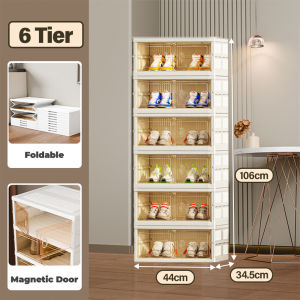 Worthbuy Rak Penyimpanan Boleh Dilipat Foldable Shoe Storage Rack Storage Boxes Kotak Penyimpanan Kasut