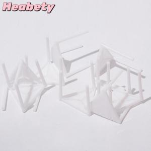 Heabety 100Pcs Pizza Saver Stands Fixing Rack Pizza Holder Pizza Packing Tripod Plastic Tripod Stack