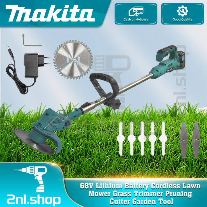 Makita 68V Cordless Lawn Mower Grass Trimmer Pruning Cutter Garden Tool ...