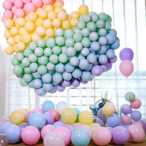 🇸🇬🔥【SG STOCK🔥High quality 10 inch 100 Pcs Macaron BalloonsColorful Pastel Balloonsfor Party Decoration Balloons Birthday Wedding Engagement Baby Shower