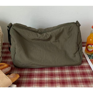 [SG SELLER] 4 Colors Korea Ulzzang Nylon Shoulder Minimalist Simple Soft Crossbody Women Sling Bag