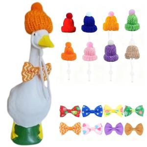 ชุดนกน้ำ8ตัวประดับหัวโค้งงอได้สำหรับวันหยุดหญ้าปลอมสำหรับตกแต่งวันฮาโลวีนวันขอบคุณพระเจ้ากลางแจ้งวัสดุสำหรับงานเลี้ยง