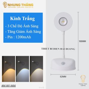 Đèn Gắn Tường Cảm Biến DT-516 - Soi Tranh-Chiếu Điểm-Spotlight Cao Cấp - Ánh Sáng Hoàng Hôn - Neon - Vàng -Sạc Tích Điện - Bảo Hành 1 Năm - CÓ VIDEO