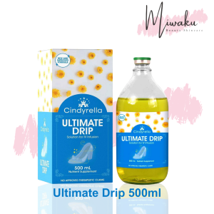 Cindyrella Gluta Drip 500ml - Ultimate Drip Beauty Transformation Multi-vitamins Pre-mixed