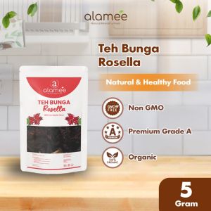 ALAMEE Teh Bunga Rosella Tea Siap Saji Seduh Sehat 5gr Organic Organik Herbal Alami Teh Seduh