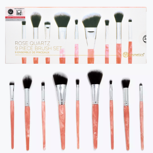 Bộ Cọ Trang Điểm 9 Cây Bh Cosmetics Rose Quartz