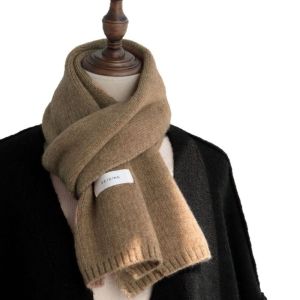 AKZDXE Solid Color Knitted Scarf Simple Soft Soft Shawl Winter Warm Knit Warm Scarf Women