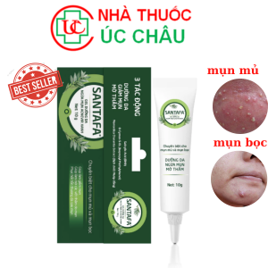 Chính Hãng – Acnevir Gel Giảm Mụn Trứng Cá Mụn Mủ Mụn Bọc Acnevir Santafa Thành Phần Thiên Nhiên tuyp 10g