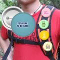 Motivational Button Pins Aesthetic Badge. 