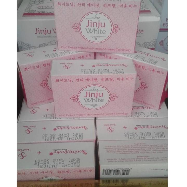 Set of 2 JINJU Whitening Soap vitamins beauty anti acne organic