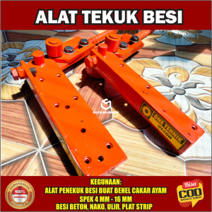 Alat Tekuk Besi Penekuk Besi Begel Cakar Ayam Spek 4 6 8 10 12 14 16 mm Besi Beton Nako Ulir