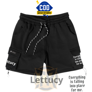 Lettucy Cargo Pendek Pria Bahan Fleece Adem Dan Lembut Grmasi 280 Terlaris Kota Bandung Jaman Sekarang Size M-L-XL-XLL Tarandam Jaya Kargo Cowok Cewek Style Koreaan 2023 Terkeren Shortpants Terbaru