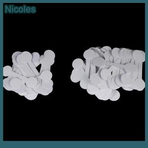 [Nicoles] 50 100Pcs Round Blank Price Tags Necklace Ring Jewelry Labels Paper Stickers
