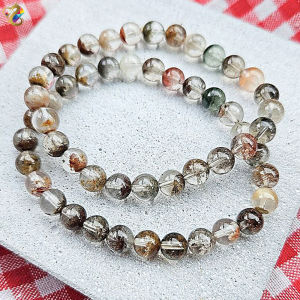 Super Premium Grade Wealth Pot Garden Phantom Rutile Bracelet